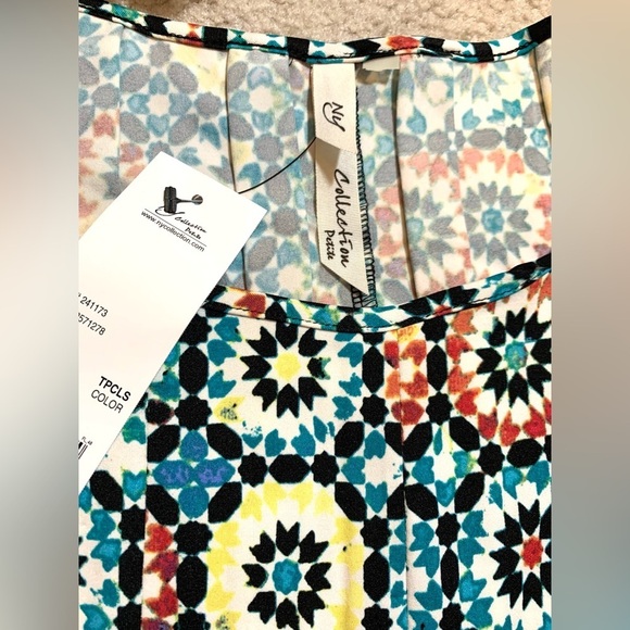 NWT NY Collection Boho Floral Midi Dress Women Medium Petite - Picture 3 of 7